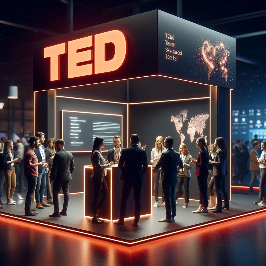 Direct interaction with visitors at an exhibition booth